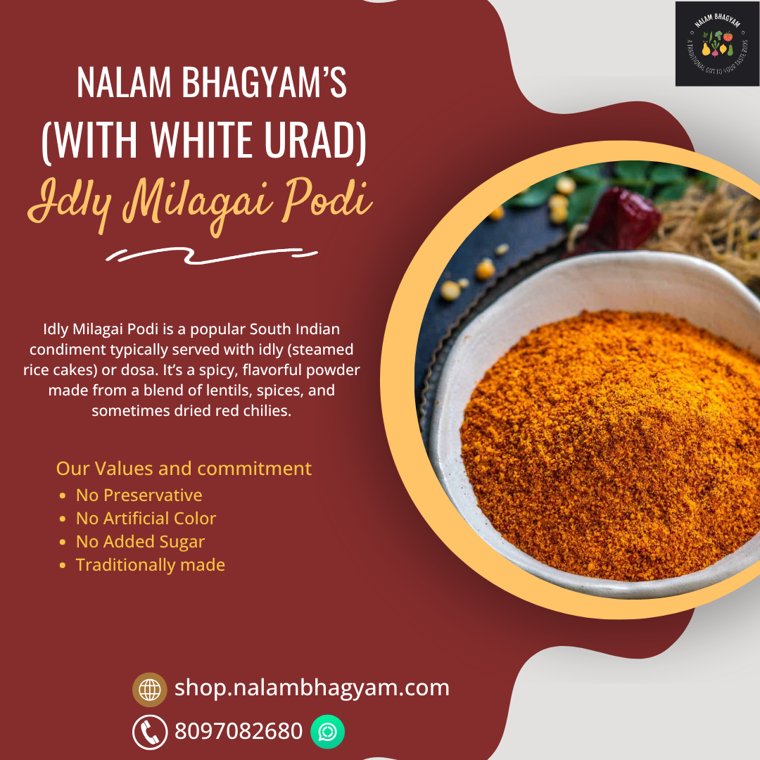 Idly Milagai Podi (With White Urad)